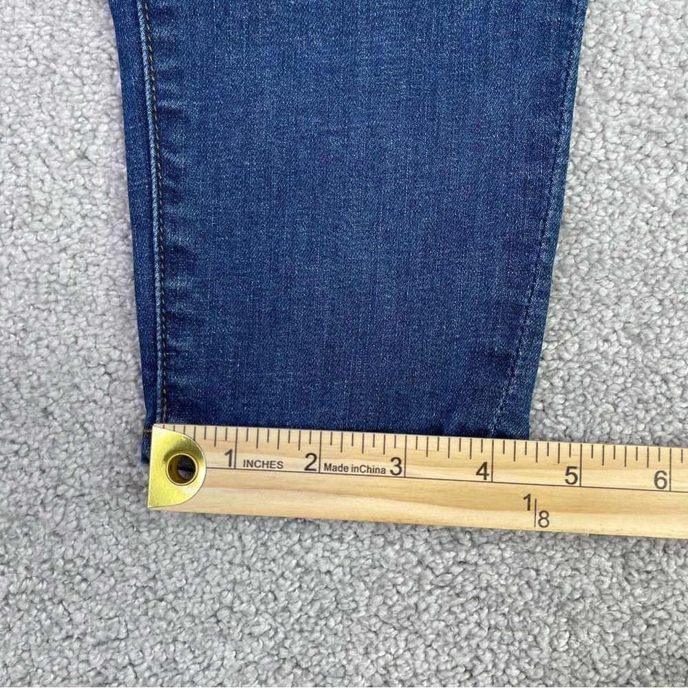 J. Crew Toothpick Jeans Women's 24 Blue  Skinny Low Rise Dark Denim Distressed - Picture 11 of 12
